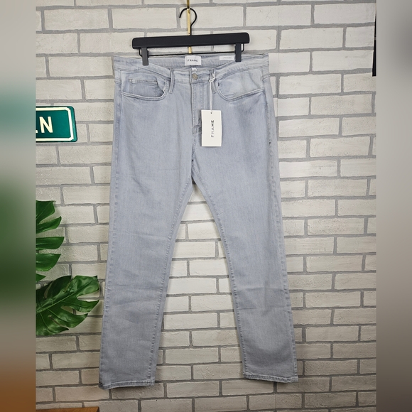 NWT Men's FRAME L'Homme Slim Degradable Jeans Size 36 - Picture 7 of 16